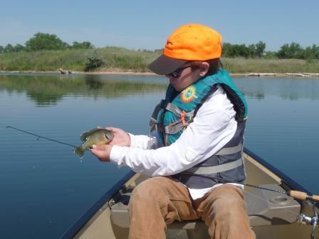 Andre with a Bluegill
