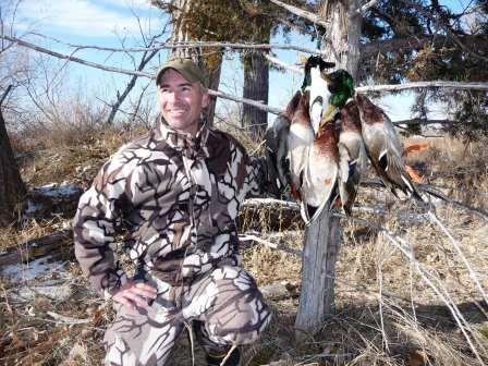 Mike with Mallards and a Goldeneye