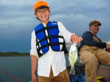 Andre with a Swanson Lake Crappie
